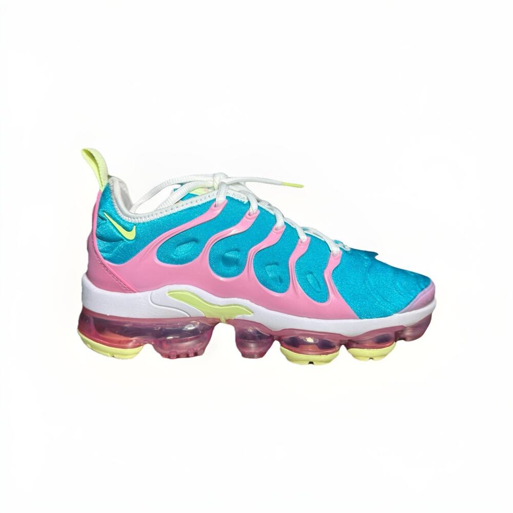 Nike Air VaporMax Plus Easter Pastel Blue Pink Women’s 6 GS 4.5Y Sneakers EUC